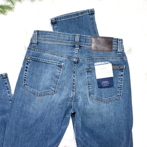 🚫SOLD! NWT🤩 |•FIDELITY DENIM•| Nordstrom Jimmy Slim Straight Leg Jeans - Picture 9 of 16